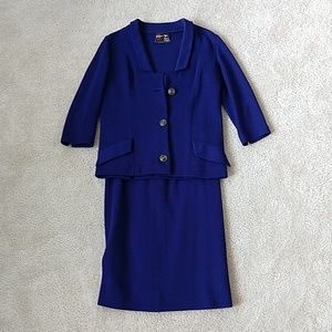 Blue 2-piece Wool Suit